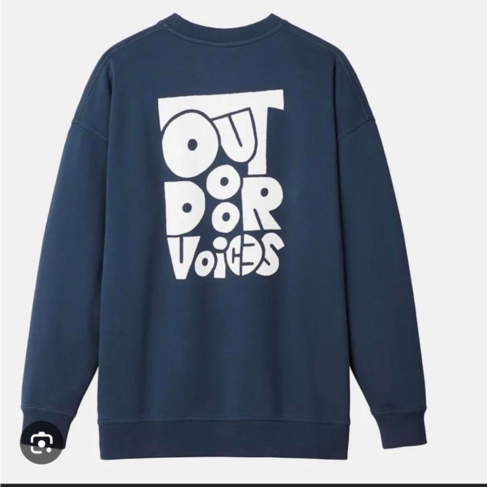 Outdoor Voices Dark Blue Crewneck Sweatshirt